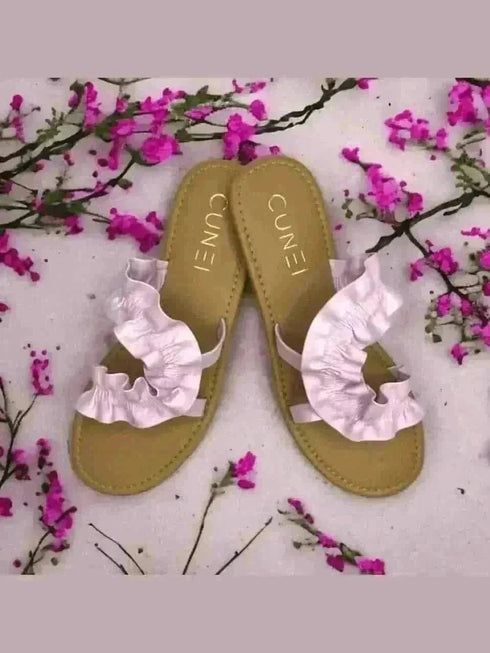 Light Pink Swirl Flats - cunei